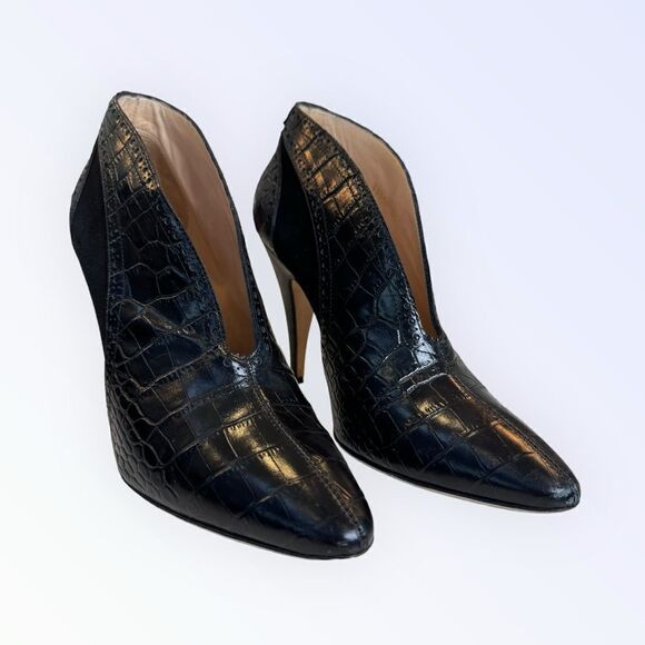 Escada Leather Ankle Boots 38 - Picture 3 of 10